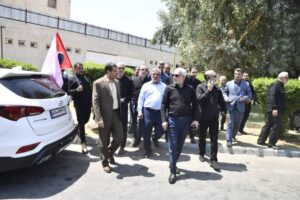 حضور مدیرعامل شركت ملی نفت ایران و مدیران صنعت نفت جنوب در آیین تشییع شهدای حملات اخیر دشمن در اهواز