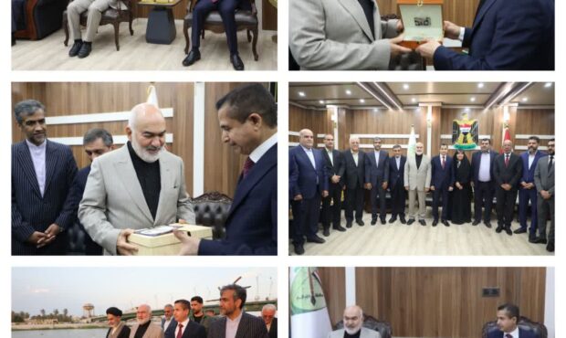 قطار دیپلماسی خوزستان در ایستگاه ناصریه عراق قطار دیپلماسی خوزستان در ایستگاه ناصریه عراق