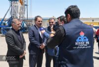 با حضور مدیرعامل مناطق نفت‌خیز جنوب: دكل تعمیراتی ۱۰۷ به مدار عملیات برگشت