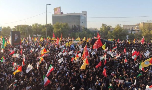 وداع باشکوه با آقای شهید ایران در نجف اشرف وداع باشکوه با آقای شهید ایران در نجف اشرف